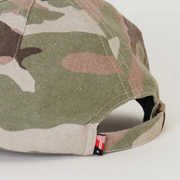 Honor The Gift Men's Airborne Woodland Camouflage Unstructured Strapback Hat Cap - Picture 3 of 3